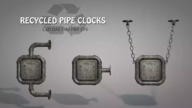 Recycled Pipe Clocks