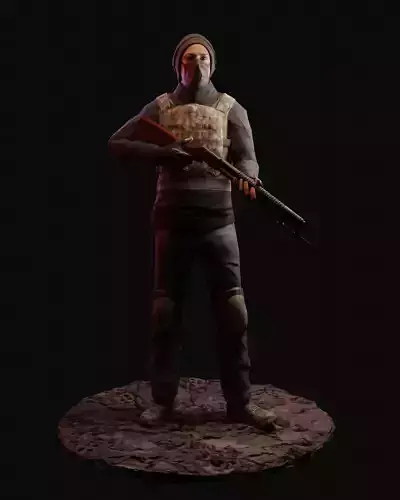 Game-Ready PBR Post-Apocalyptic Survivor 