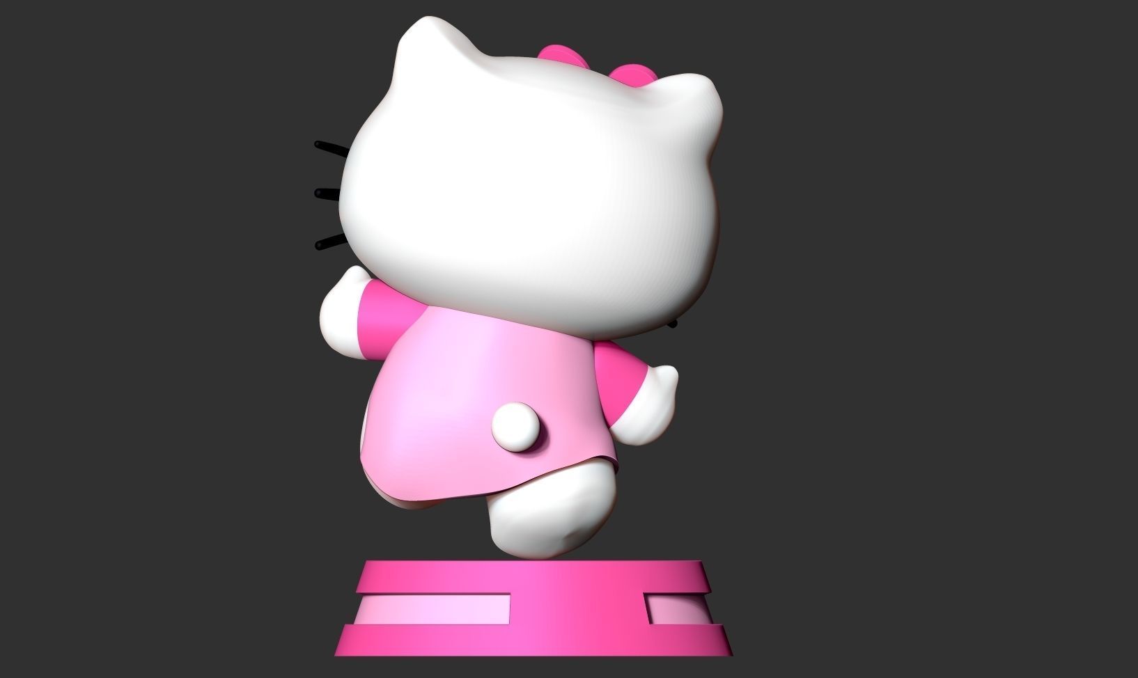 Hello Kitty 3D print model_17