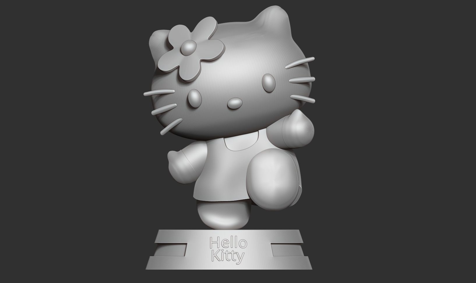Hello Kitty 3D print model_7