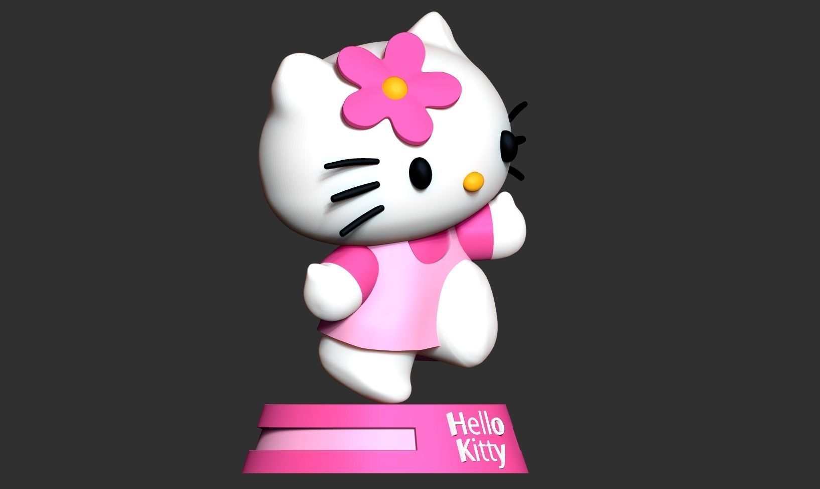 Hello Kitty 3D print model_11