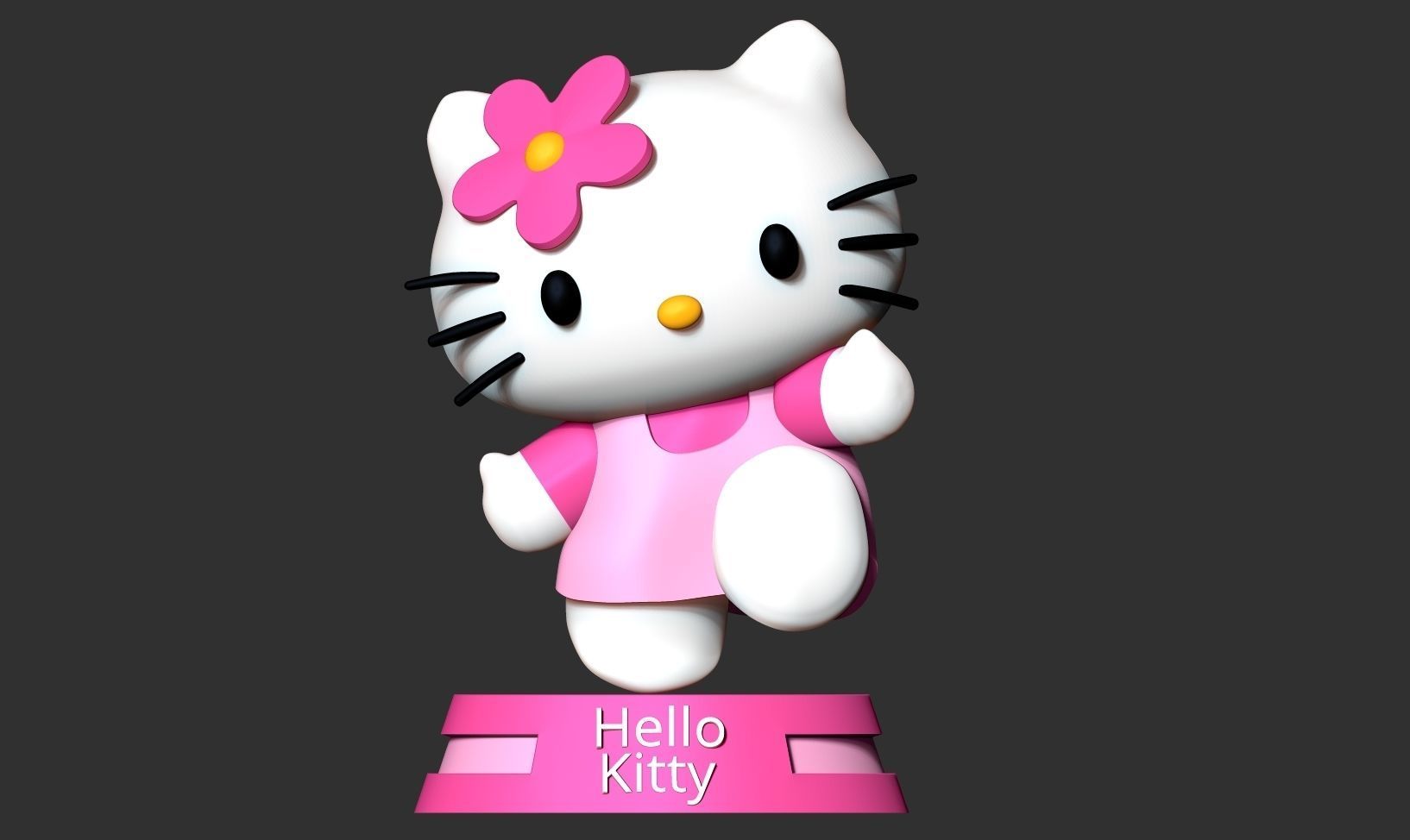 Hello Kitty 3D print model_6