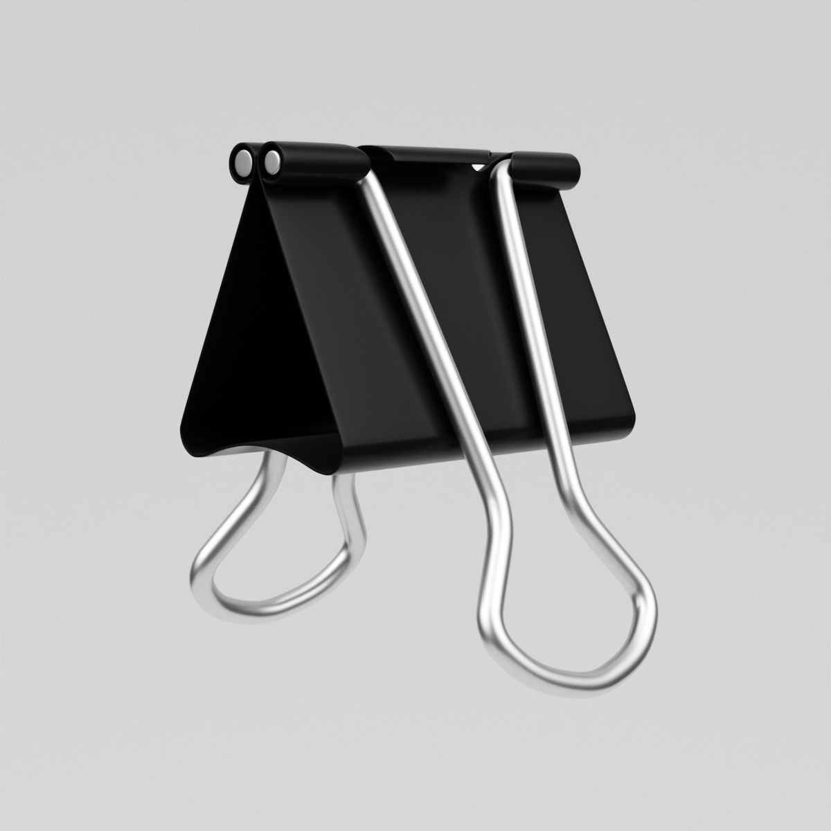 Binder Clip 3D model_1