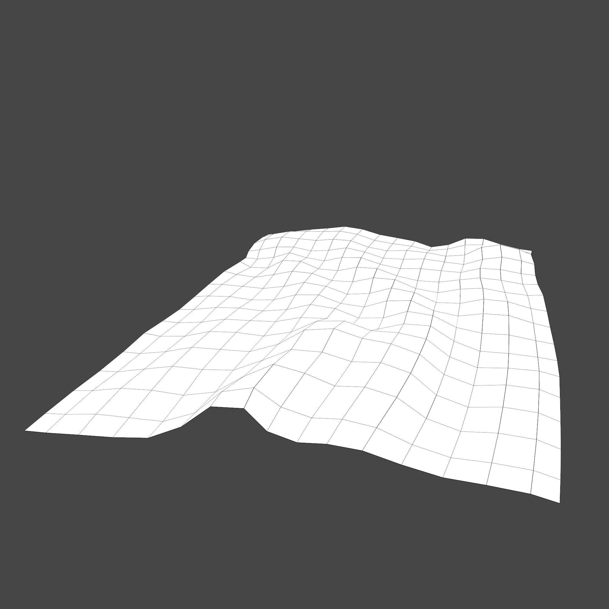 Medieval Green Designed Tapestry Low-poly 3D model_30