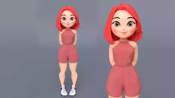 Teenage Girl Character