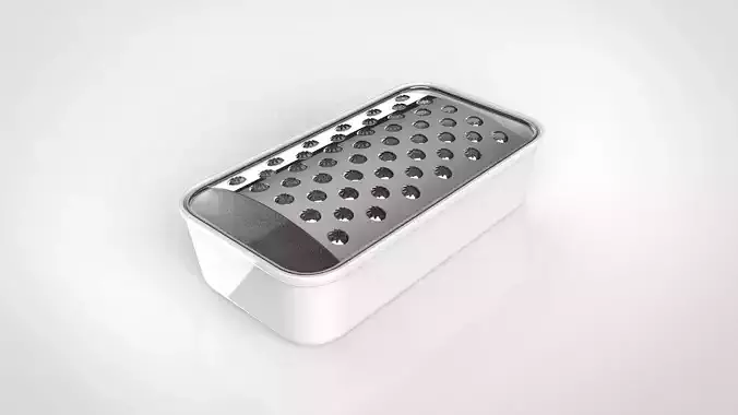 grater and tray 3D model