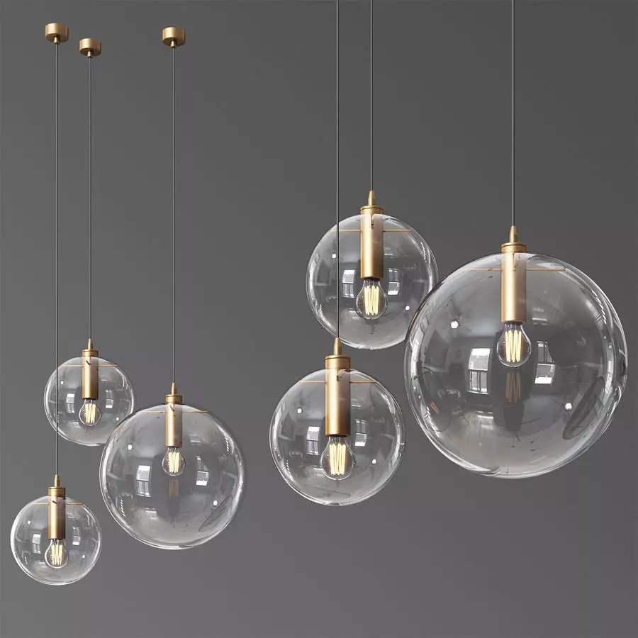 ClassiCon Selene Suspension lamp 3D model_0
