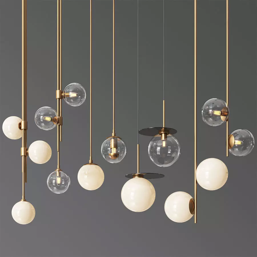 Pendant Light Collection 3D model_0