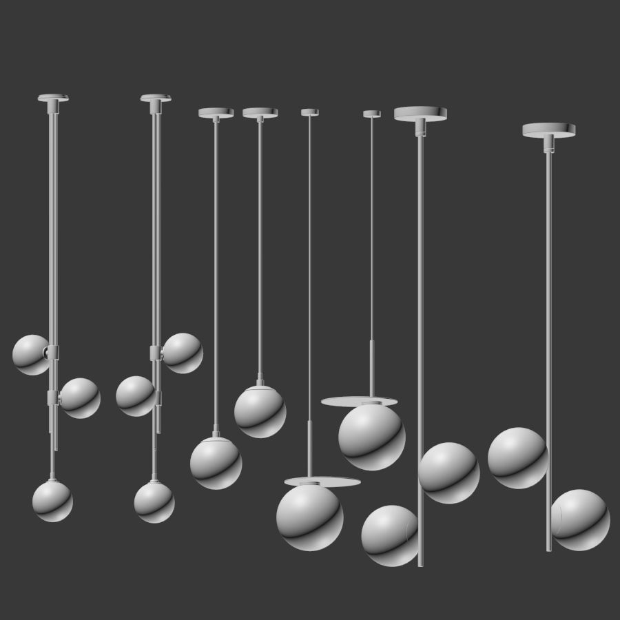 Pendant Light Collection 3D model_3