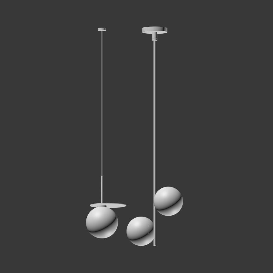 Pendant Light Collection 3D model_1