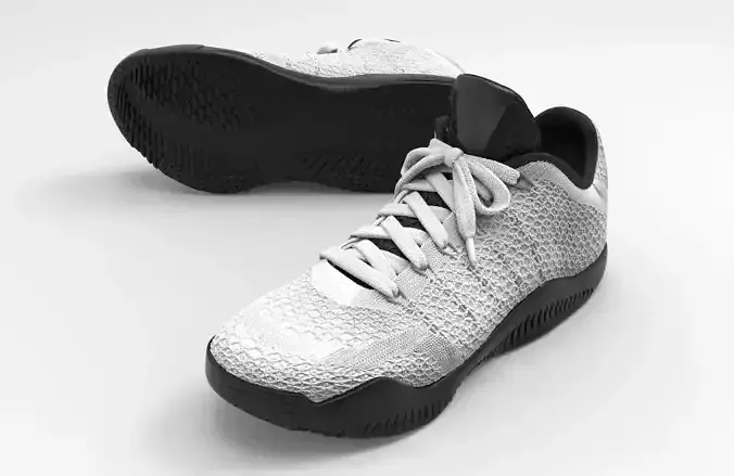 black-and-white-nike -kobe-basketball shoes