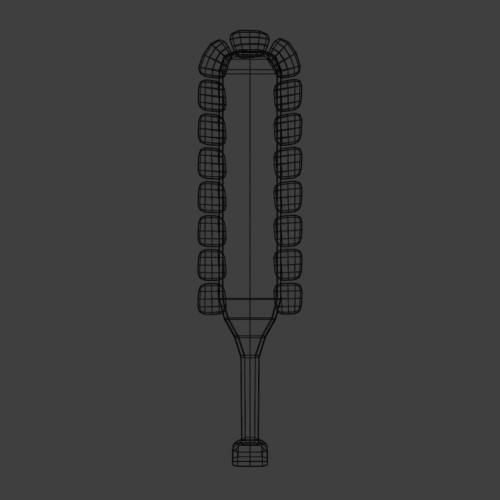 Antique Aztech Scepter Low-poly 3D model_3