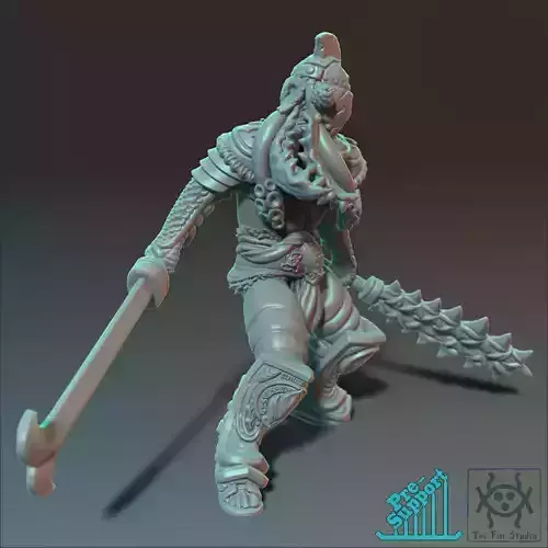 Gladiator of the Depths Dimachaerus 3D print model