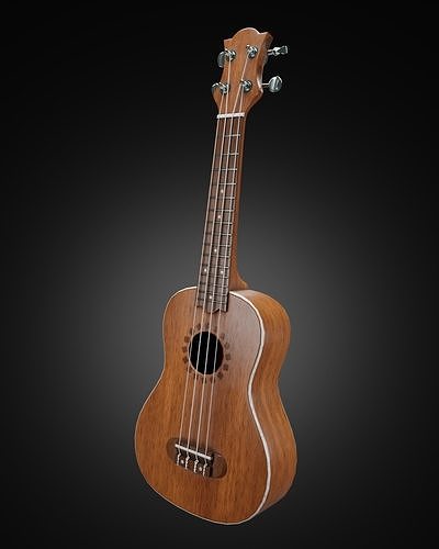 Ukulele or Hawaiian guitar 3D model