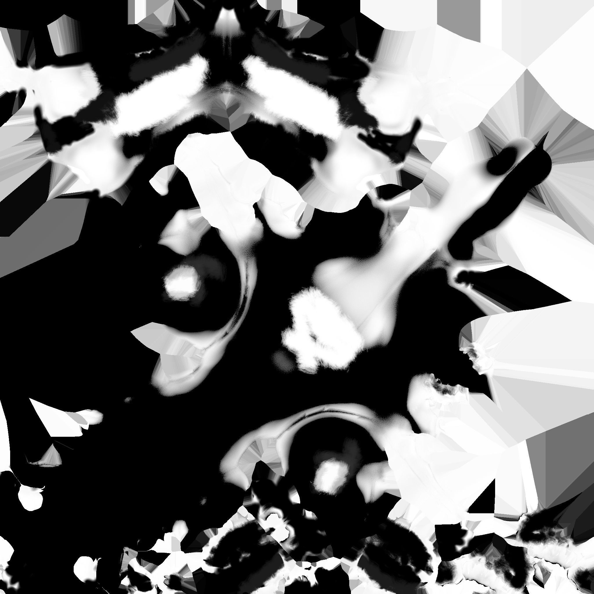 Rabbit Skull Low-poly 3D model_9