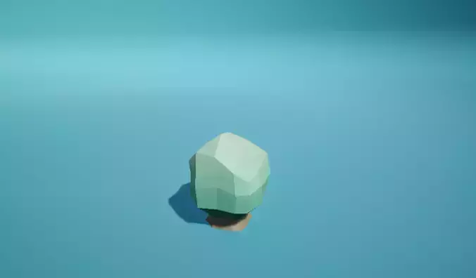Bush2 polygon Free low-poly 3D model