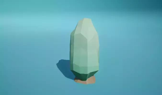 Bush4 stick Low-poly 3D model