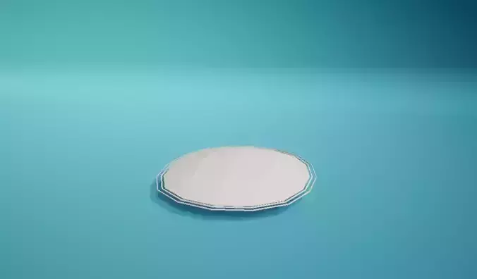 Ground Med Round Low-poly 3D model