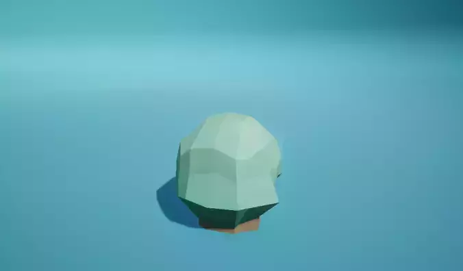 Bush3 leaf Low-poly 3D model