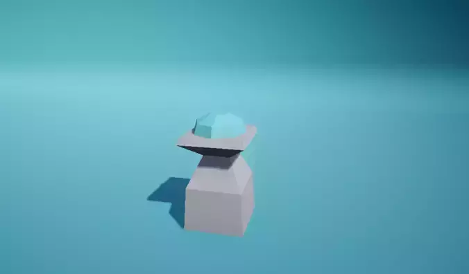 Gempost Low Low-poly 3D model