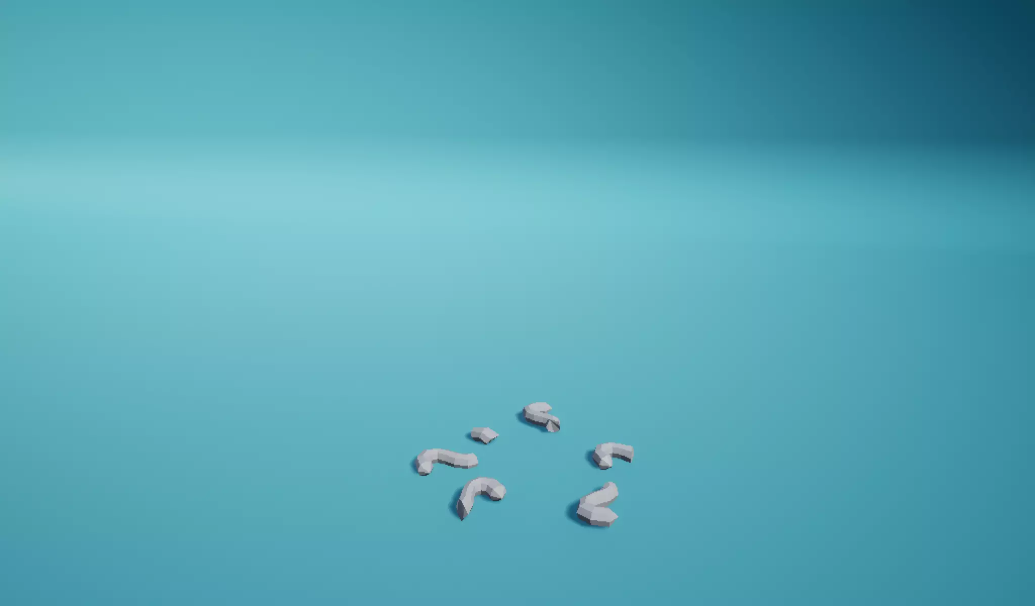 Statue Octopus Ruined Pieces Free low-poly 3D model_0