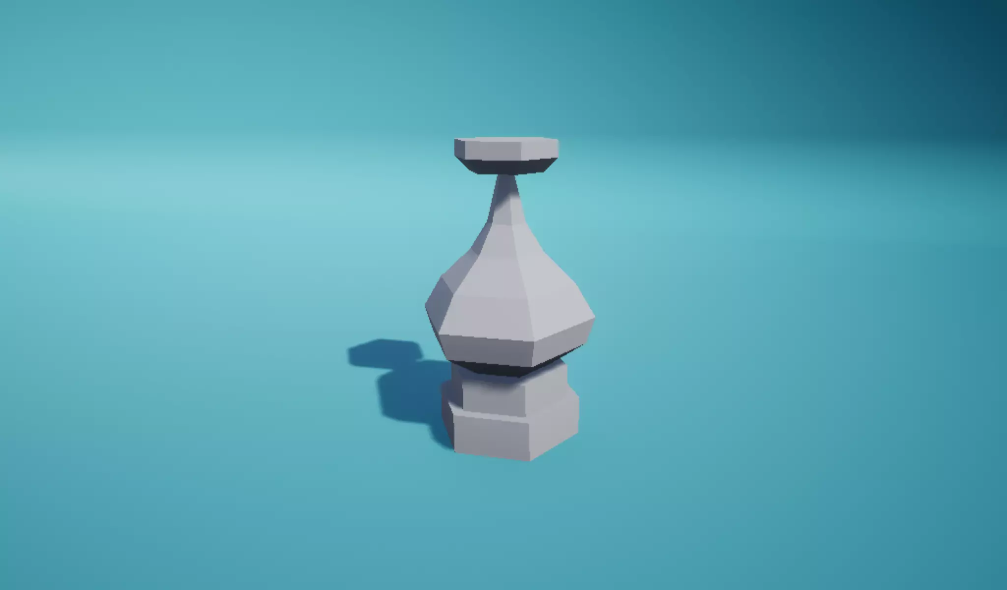 Pillar Drop Low-poly 3D model_0