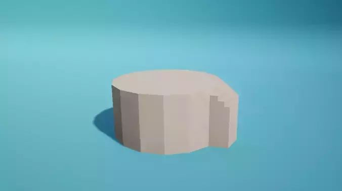 Altar Stairs Free low-poly 3D model