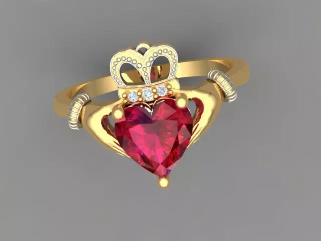 Claddagh Ring 3D print model