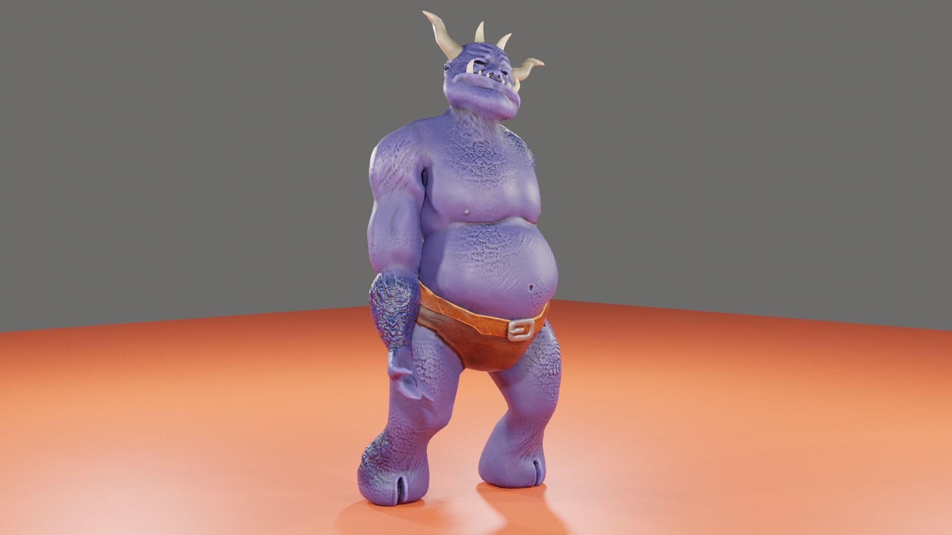 OGRE LOWPOLY GAME READY  3D CHARACTER Low-poly 3D model_12