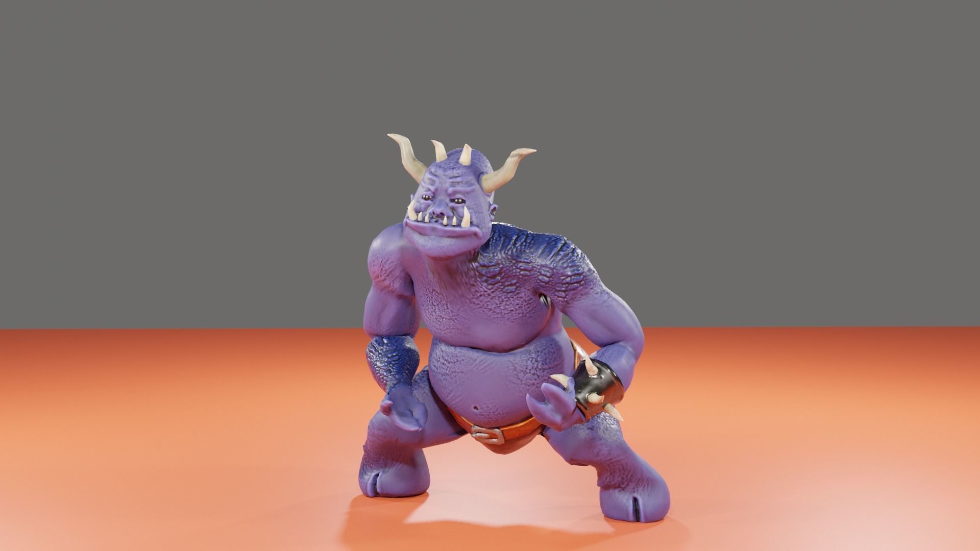 OGRE LOWPOLY GAME READY  3D CHARACTER Low-poly 3D model_9