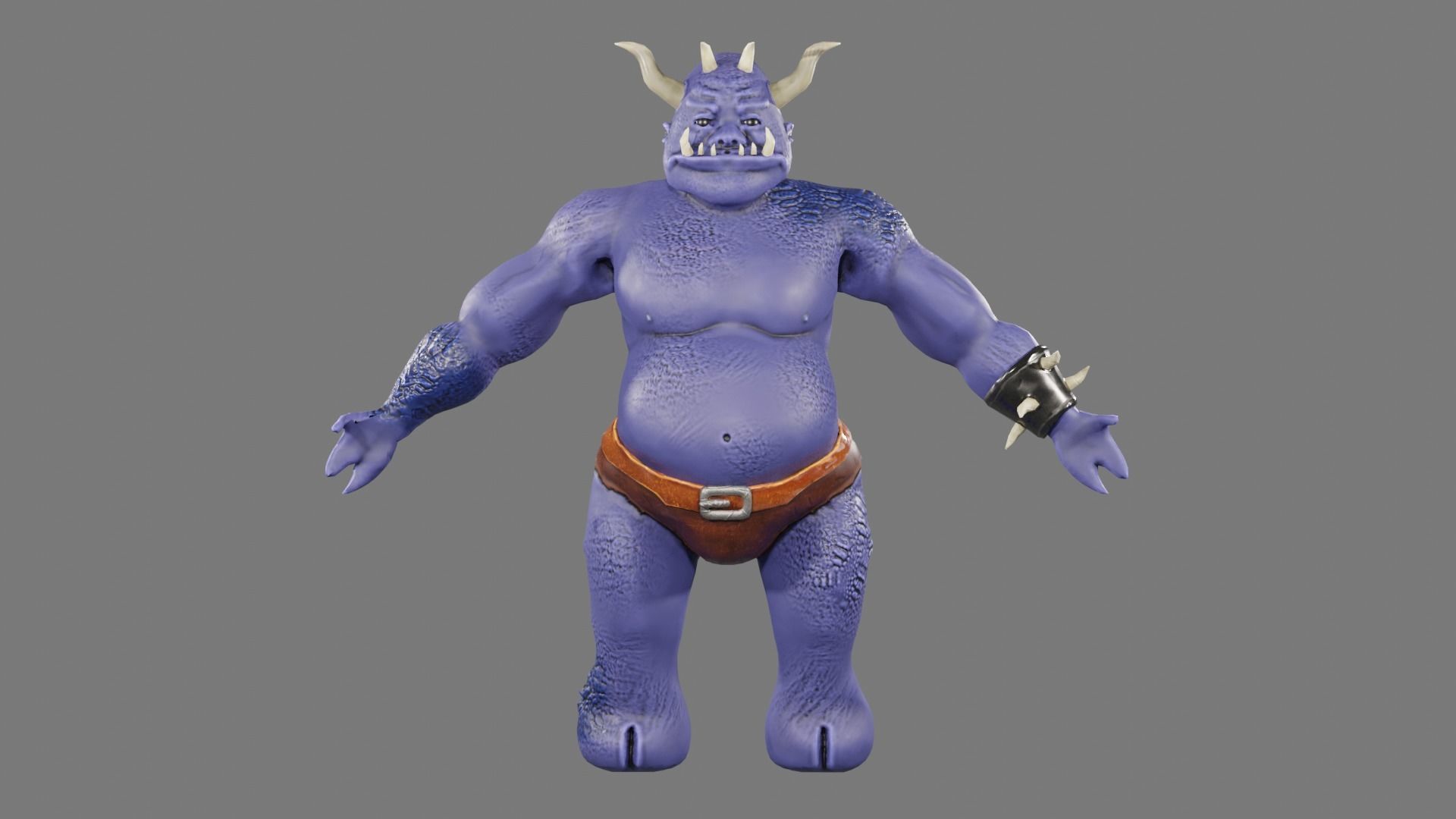 OGRE LOWPOLY GAME READY  3D CHARACTER Low-poly 3D model_3