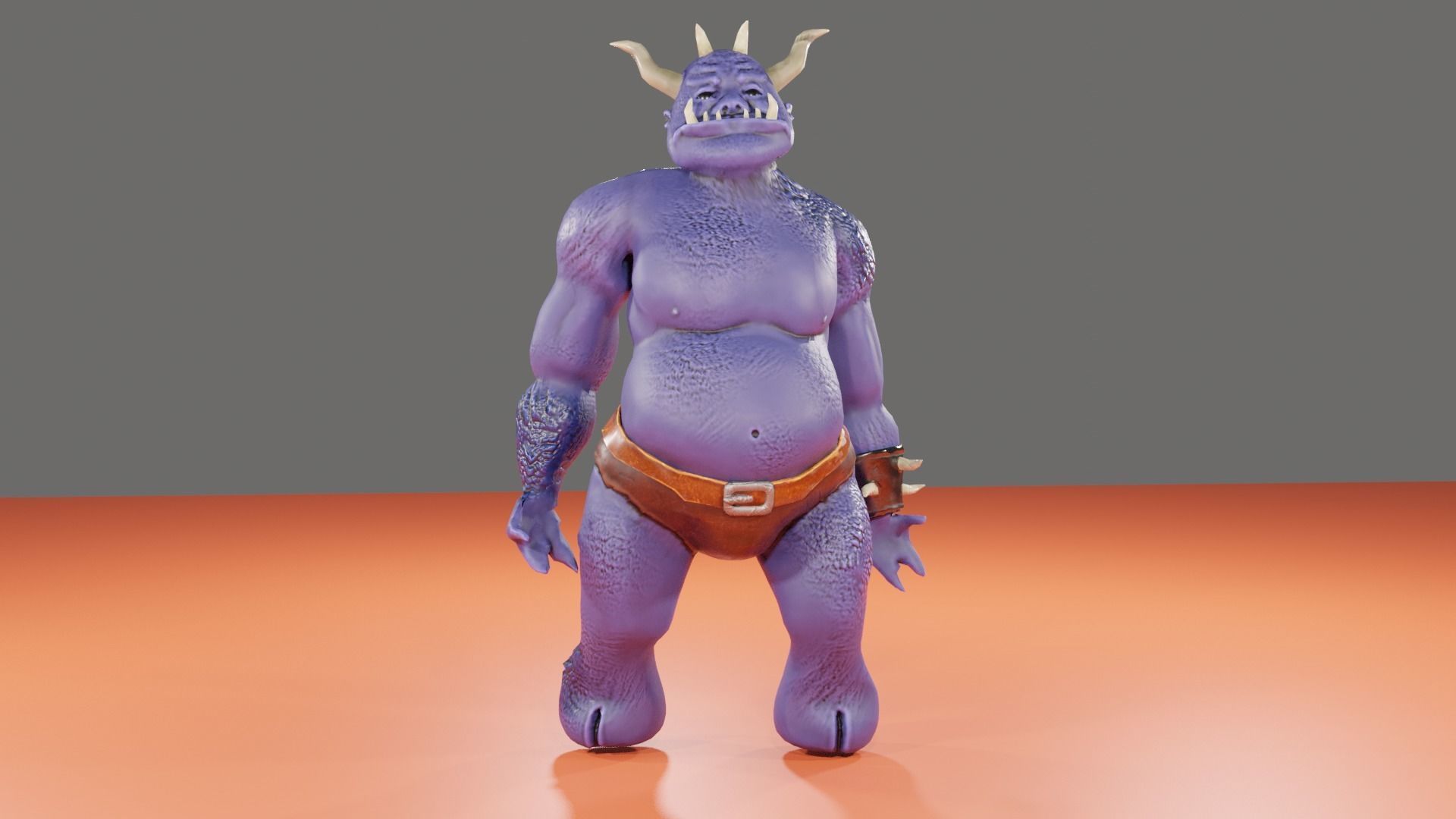 OGRE LOWPOLY GAME READY  3D CHARACTER Low-poly 3D model_11