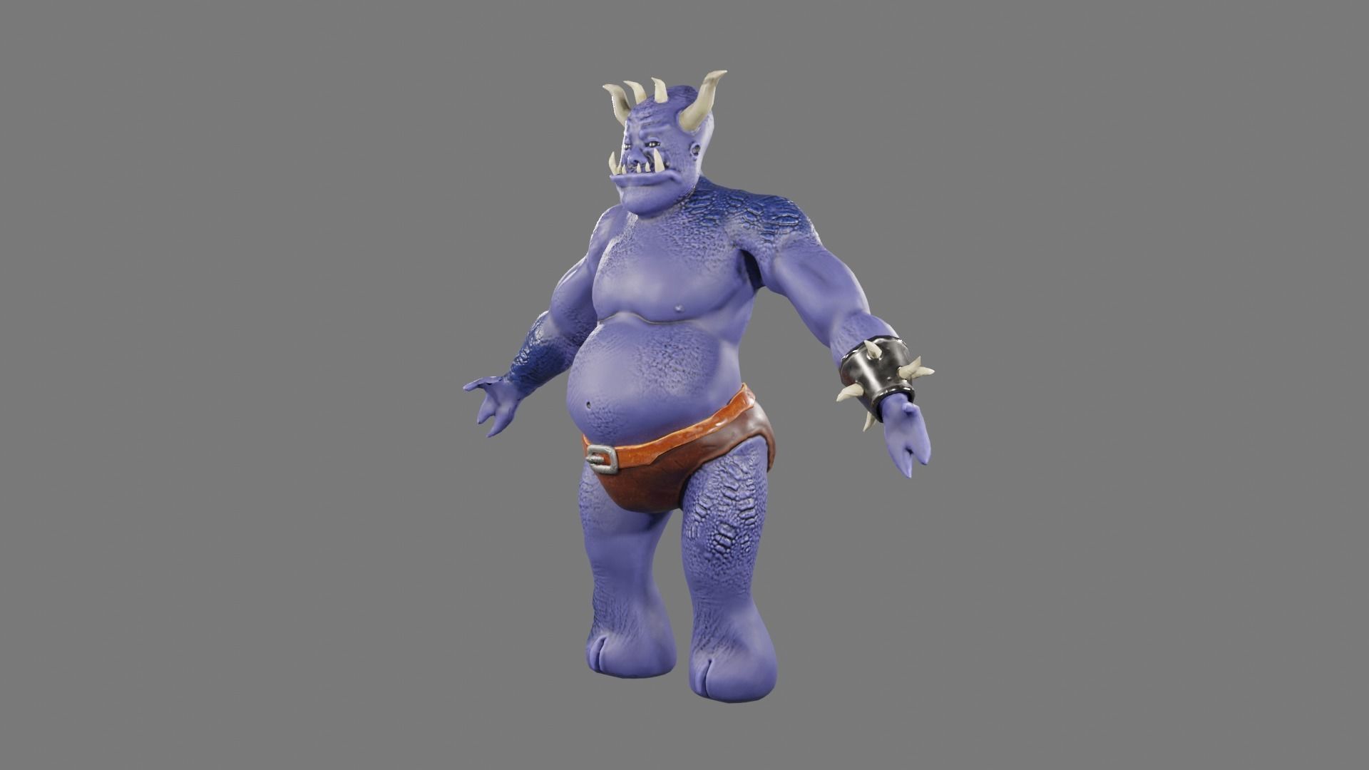 OGRE LOWPOLY GAME READY  3D CHARACTER Low-poly 3D model_6
