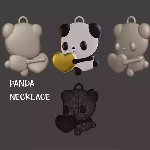 Panda Pendant 3D print model