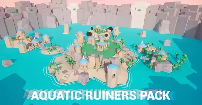 The Aquatic Ruiners Pack by PHONYCO 3D Model Collection