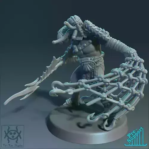 Gladiator of the Depths Retiarius 3D print model