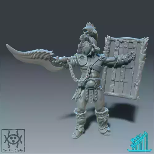 Gladiator of the Depths Murmillo 3D print model