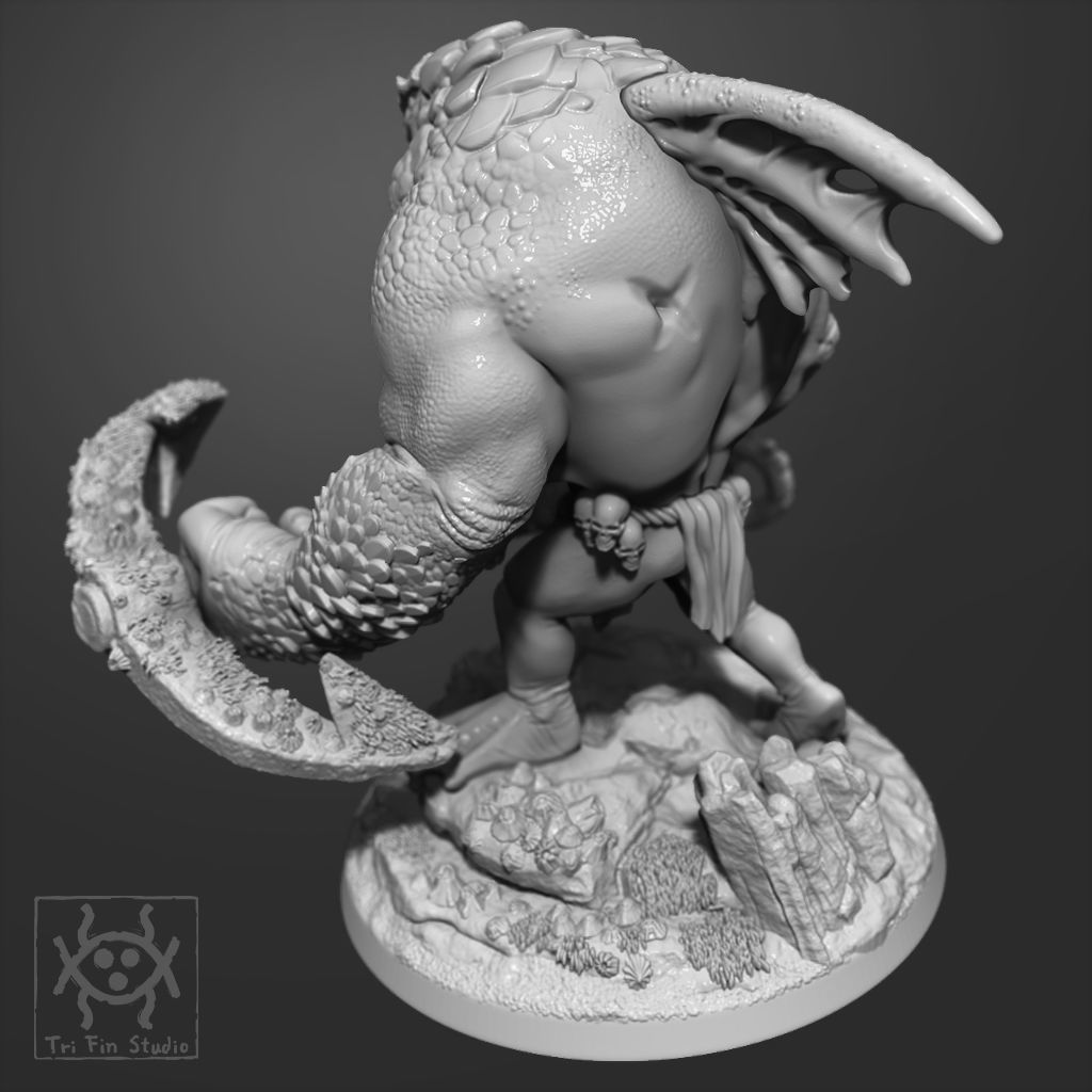 Ocean Tyrant Dunkledon 3D print model_2