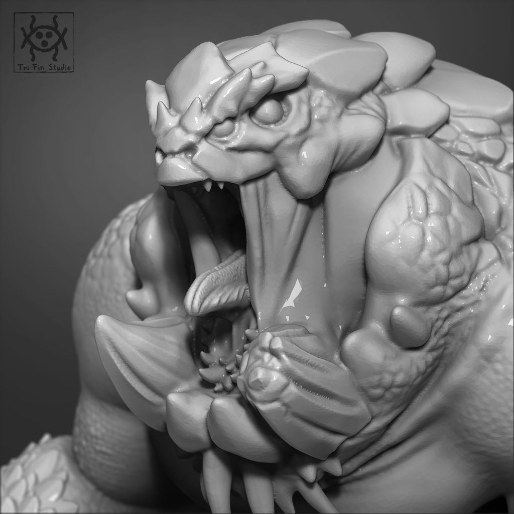 Ocean Tyrant Dunkledon 3D print model_1