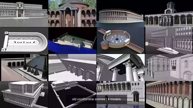 old constantine scenes 3D Model Collection