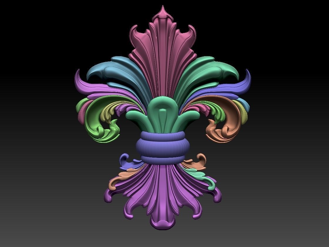 Royal Lily 3D print model_4