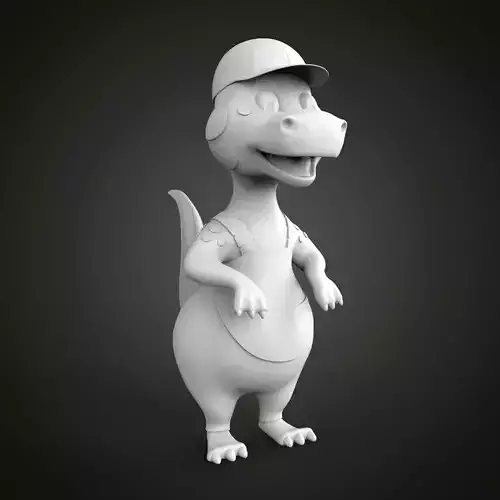 Stylized dinosaur toy