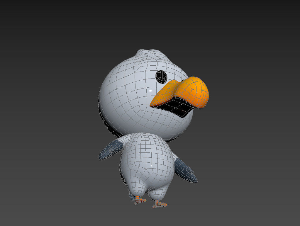 Character064 Seagull 3D model_15