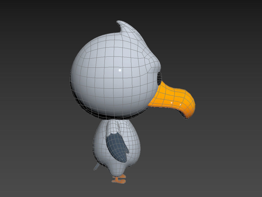 Character064 Seagull 3D model_16