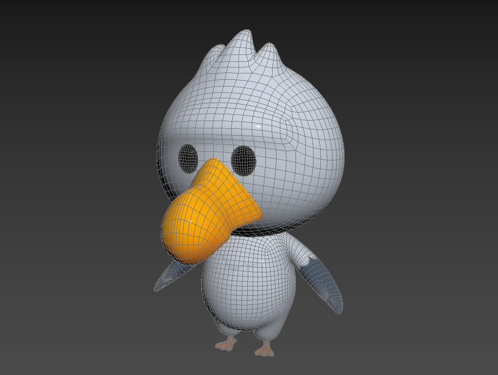 Character064 Seagull 3D model_13