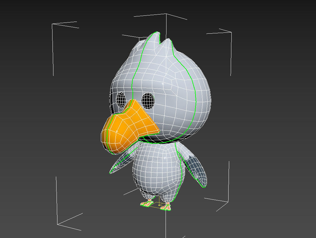 Character064 Seagull 3D model_23