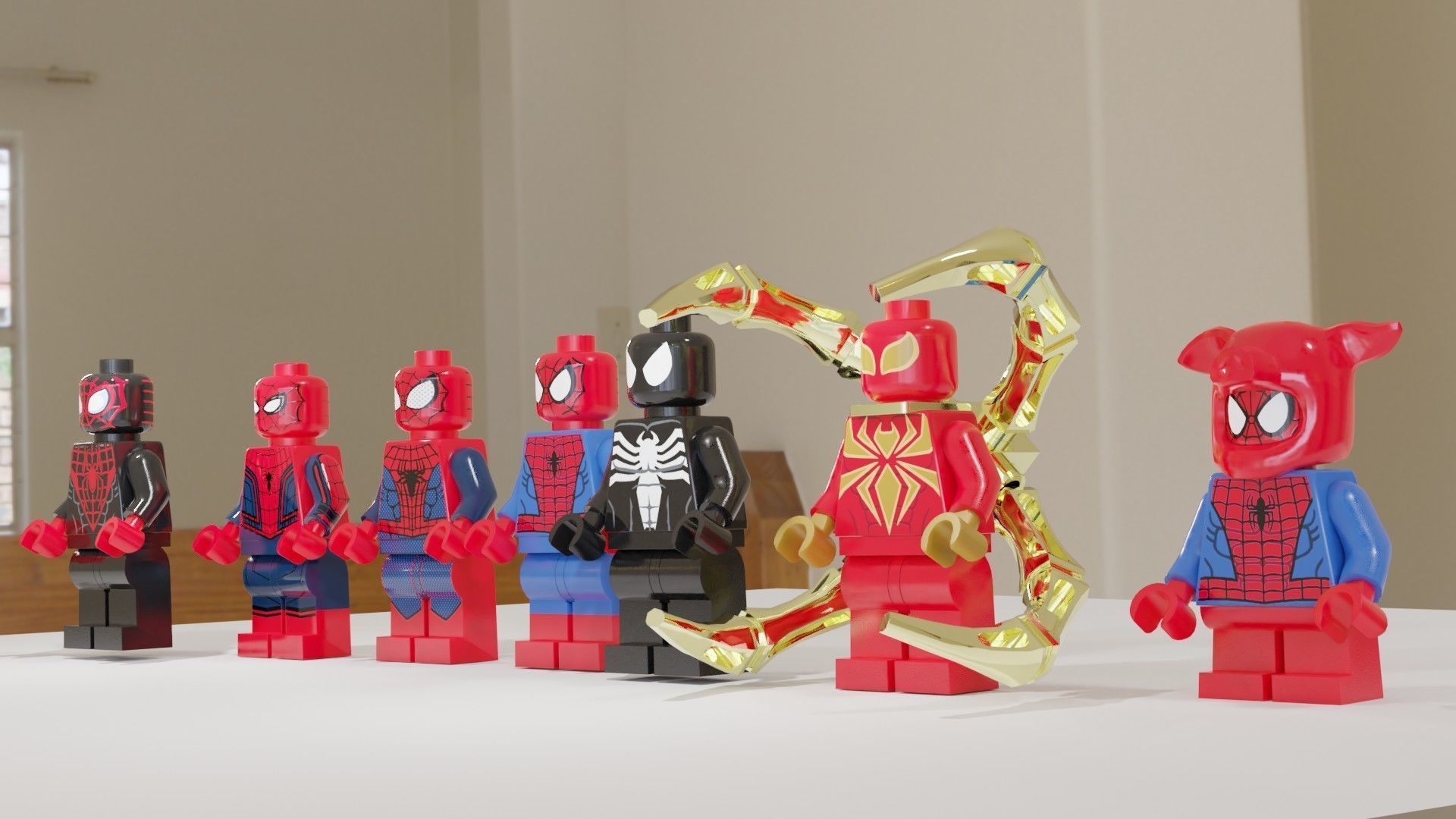 Lego spider man universe  3D model_1