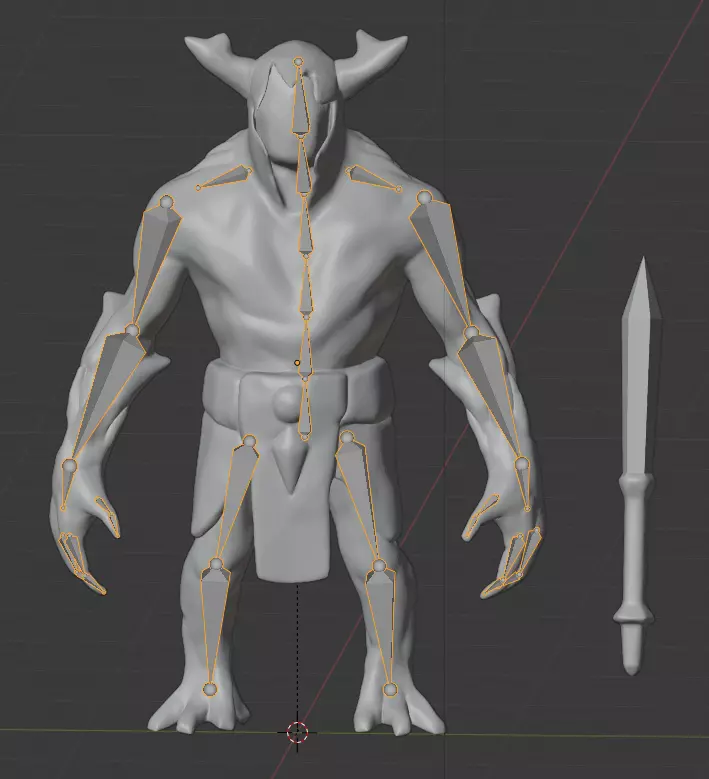 Dota 2 - Radiant melee creep with armature Free 3D print model_0