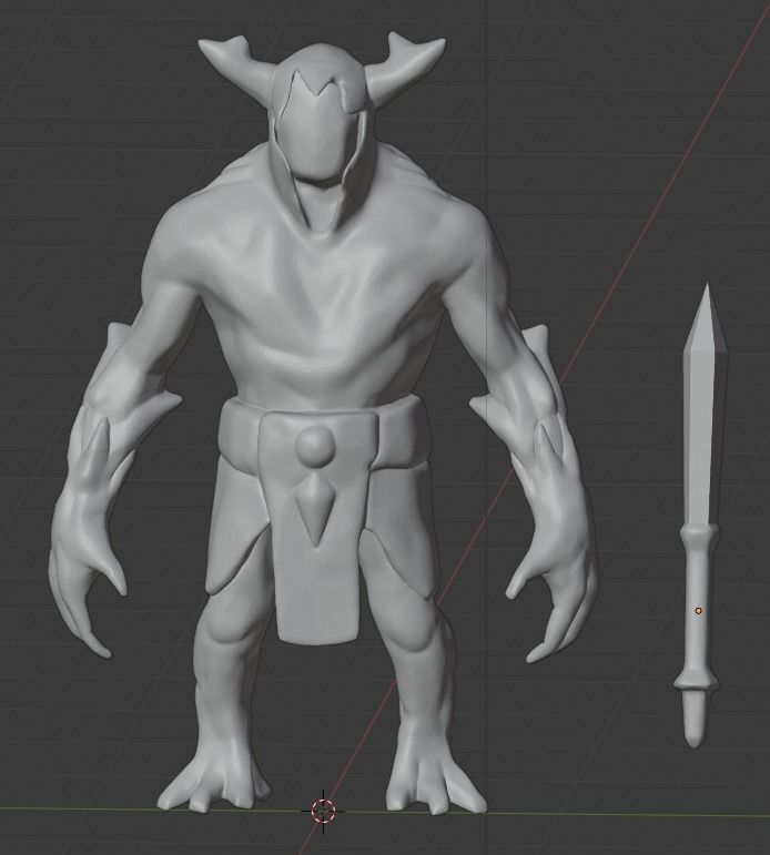 Dota 2 - Radiant melee creep with armature Free 3D print model_1