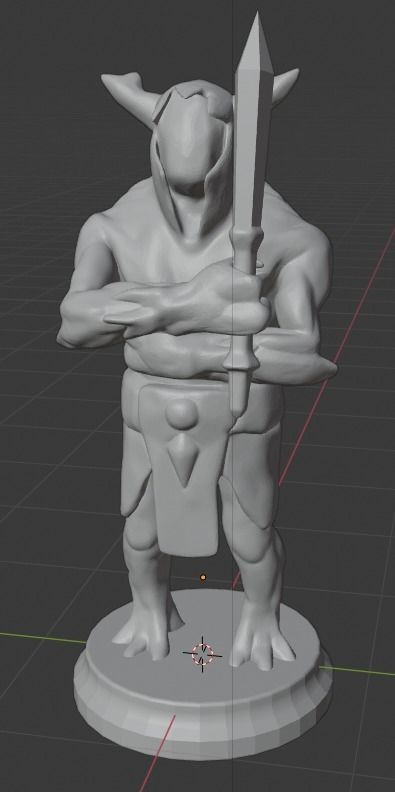 Dota 2 - Radiant melee creep with armature Free 3D print model_2